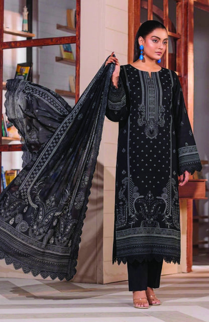 Digital Printed Lawn 3PC Suit-ZR188