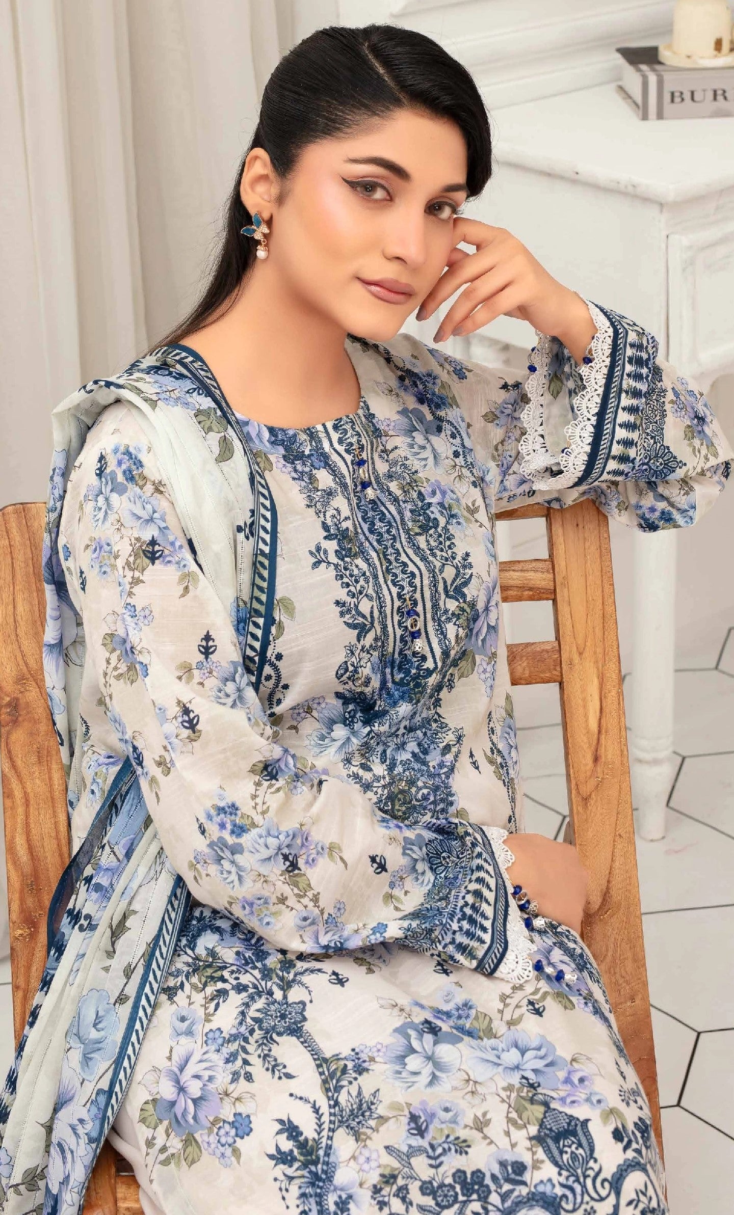 Digital Printed Lawn 3PC-ZR166
