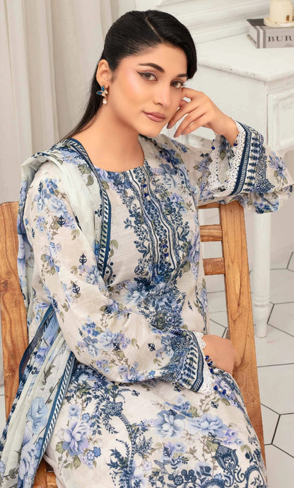 Digital Printed Lawn 3PC-ZR166