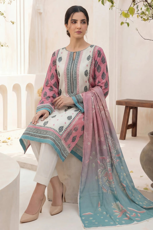 Printed Lawn 3PC-ZR039