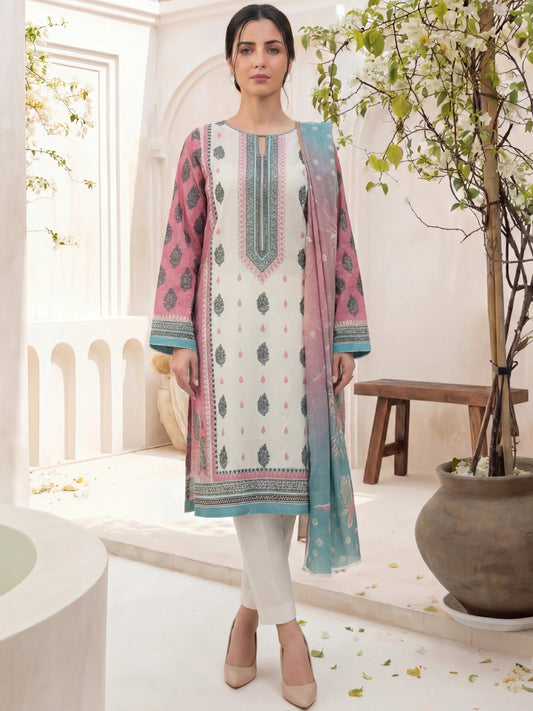 Printed Lawn 3PC-ZR039