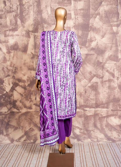 Printed Lawn 3PC Suit | Unstitched-ZR219