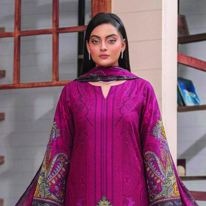 Digital Printed Lawn 3PC Suit-ZR194