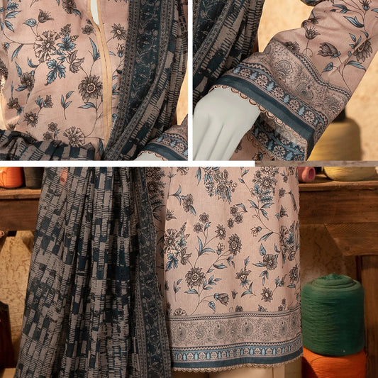 Digital Printed Lawn 3PC Suit-ZR150