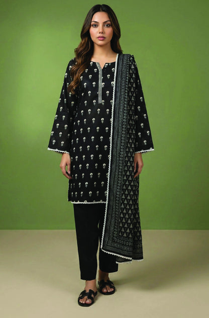 Digital Printed Lawn 3 PC Suit-ZR125