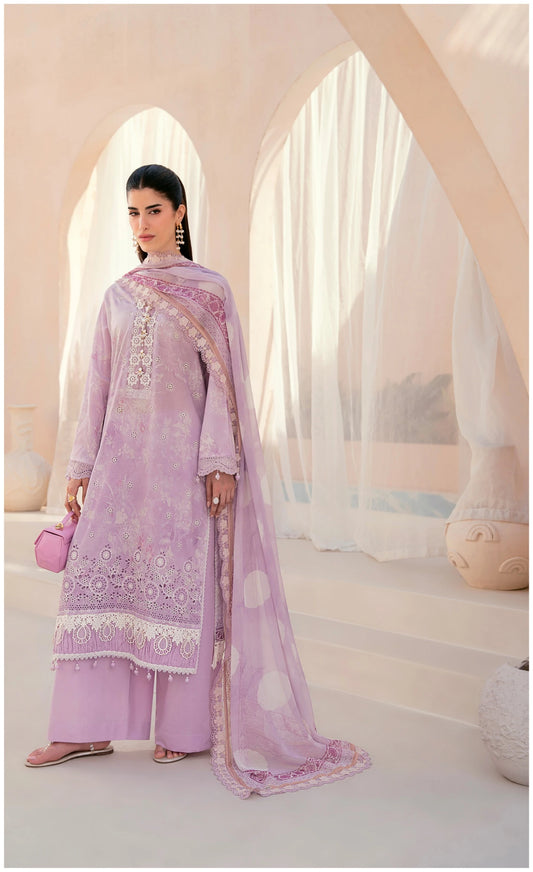 Embroidered Lawn 3 PC-ZR155