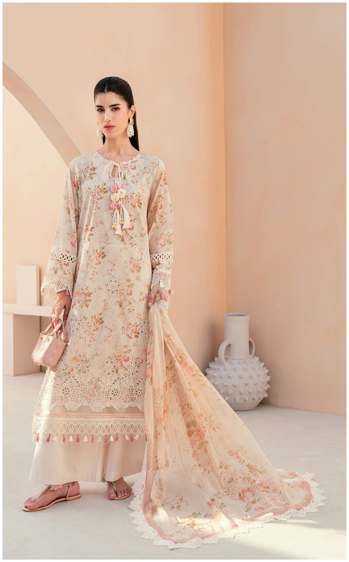 Embroidered Lawn 3 PC-ZR156
