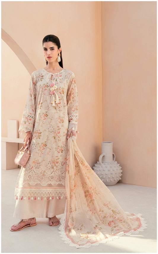 Embroidered Lawn 3 PC-ZR156