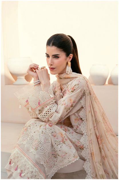 Embroidered Lawn 3 PC-ZR156