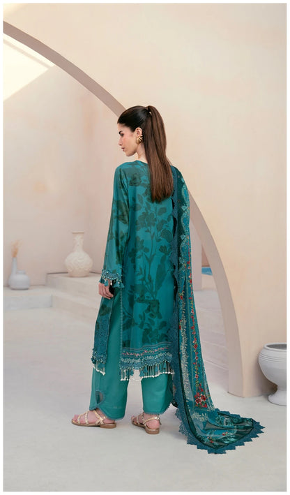 Embroidered Lawn 3 PC-ZR157