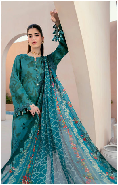 Embroidered Lawn 3 PC-ZR157