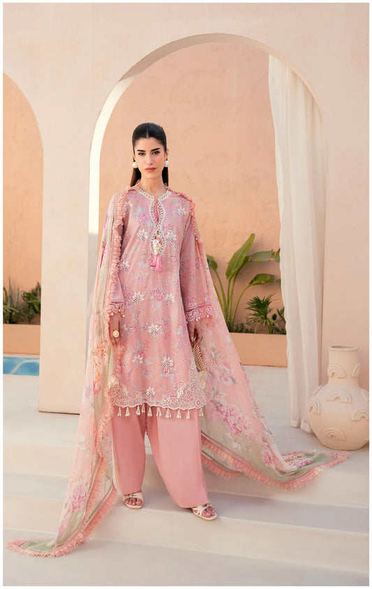 Embroidered Lawn 3 PC-ZR158