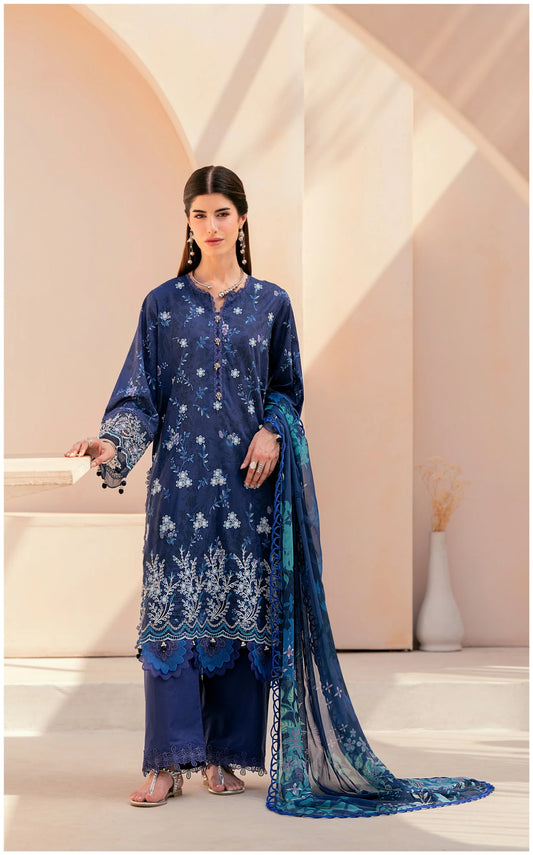 Embroidered Lawn 3 PC-ZR160