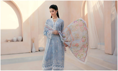 Embroidered Lawn 3 PC-ZR161