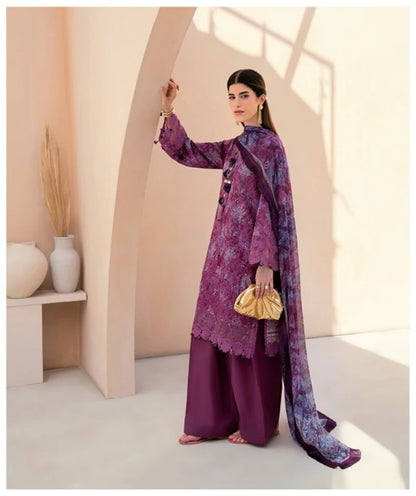 Embroidered Lawn 3 PC-ZR162