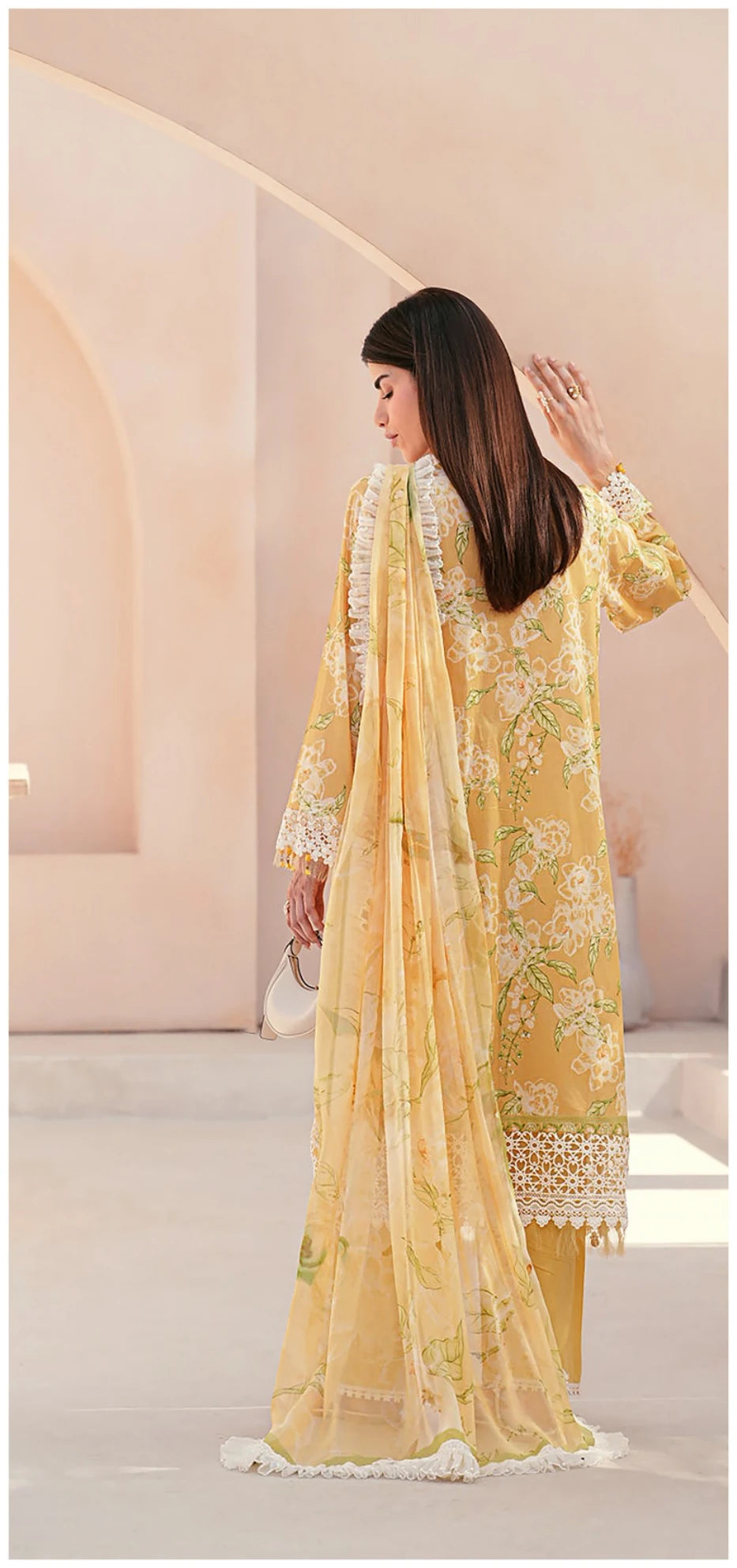 Embroidered Lawn 3 PC-ZR163