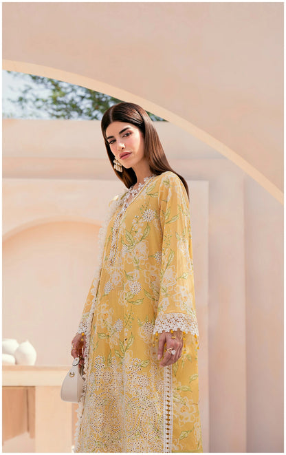 Embroidered Lawn 3 PC-ZR163