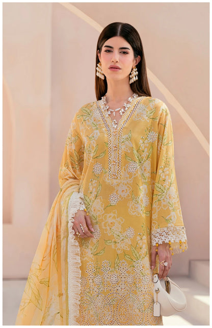 Embroidered Lawn 3 PC-ZR163