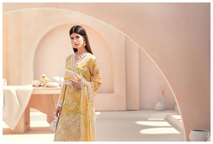Embroidered Lawn 3 PC-ZR163