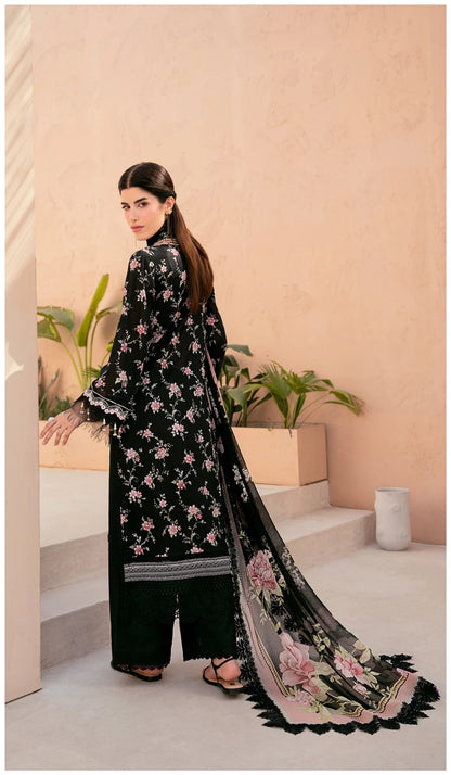 Embroidered Lawn 3 PC-ZR164