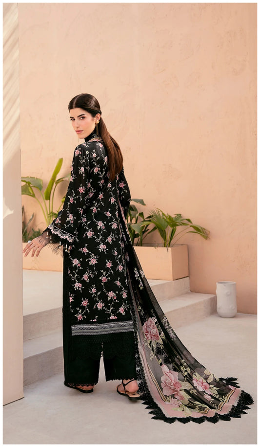 Embroidered Lawn 3 PC-ZR164