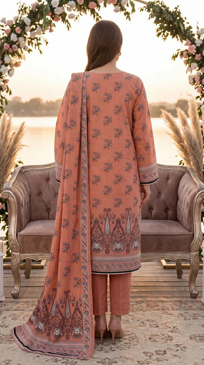 Printed Lawn Unstitched 3PC-ZR204