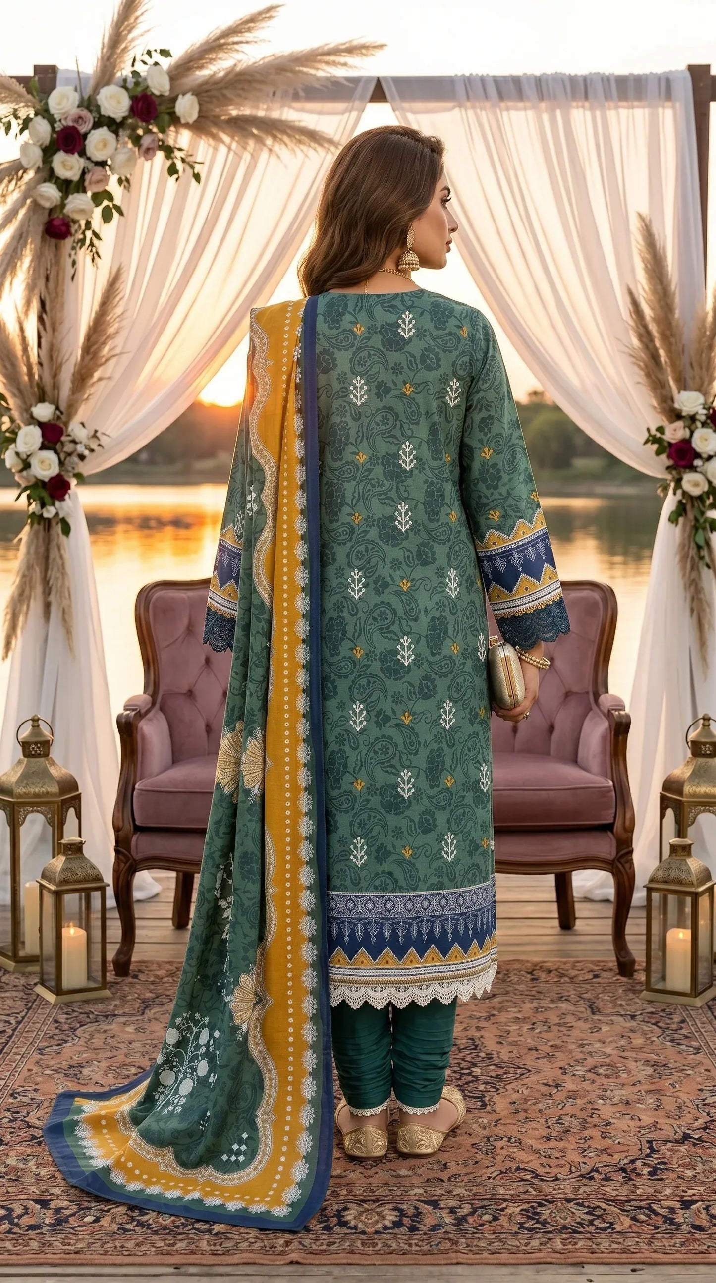 Printed Lawn Unstitched 3PC-ZR203