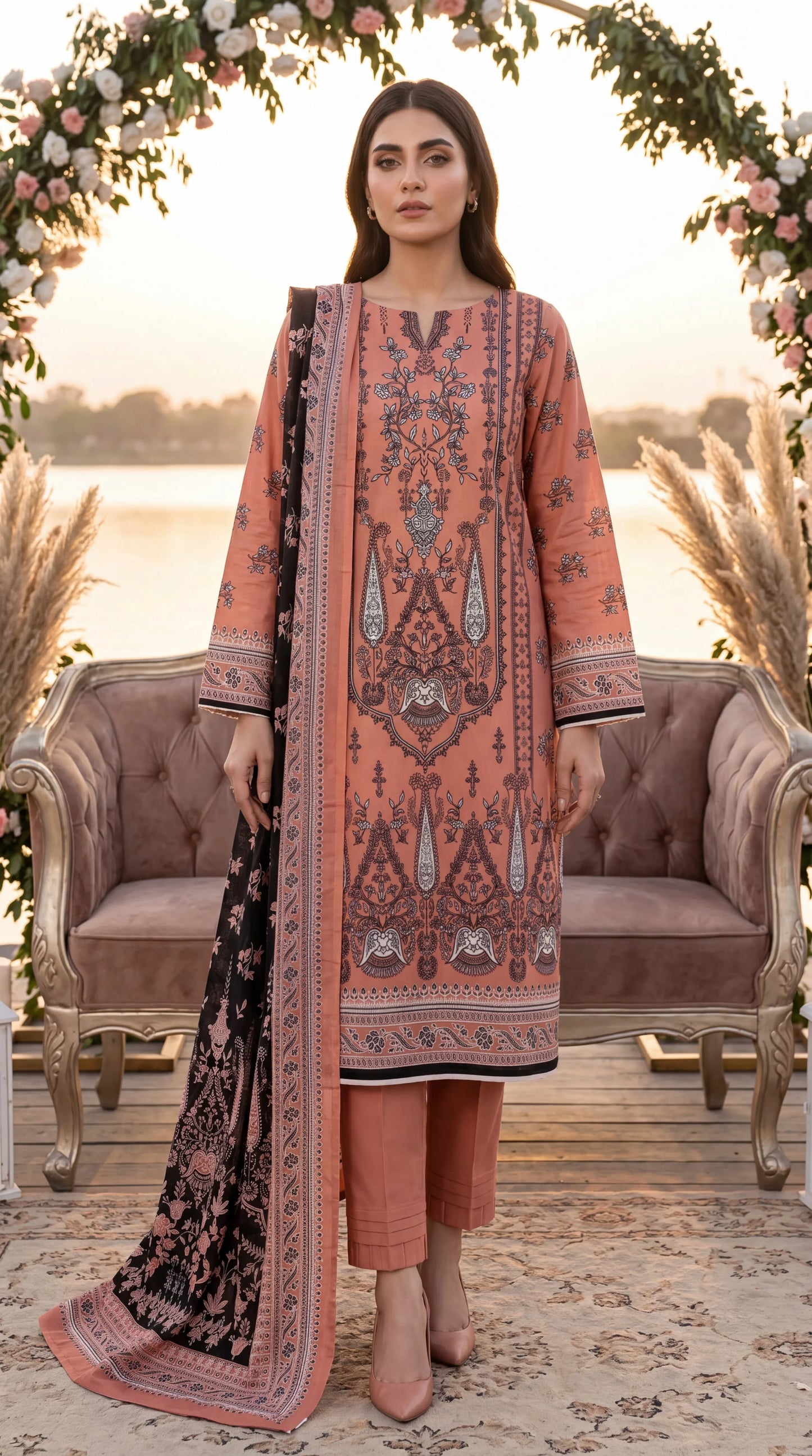 Printed Lawn Unstitched 3PC-ZR204