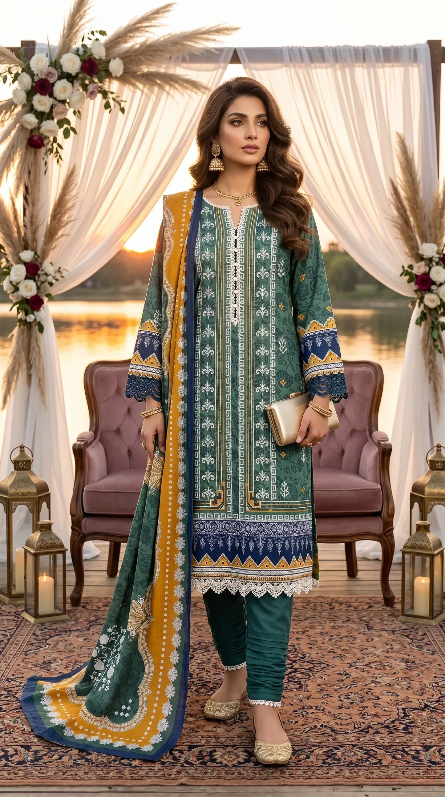 Printed Lawn Unstitched 3PC-ZR203