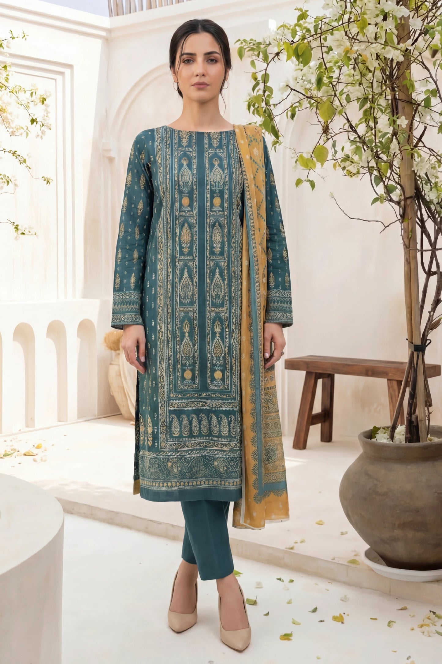 Printed Lawn 3PC-ZR033