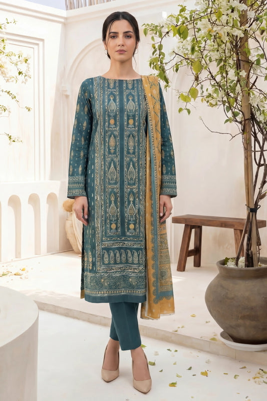 Printed Lawn 3PC-ZR033