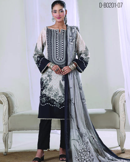 Digital Printed Lawn 3PC-ZR180
