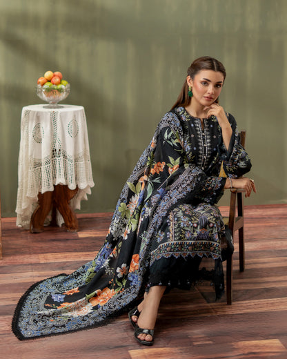 Premium Printed Lawn 3PC-ZR027