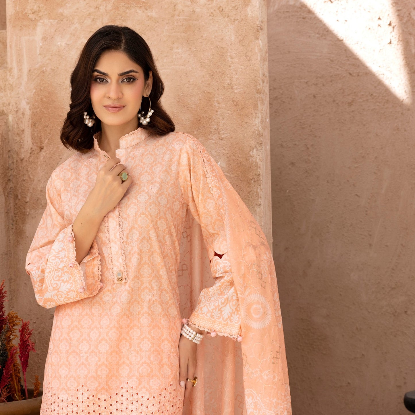 Embroidered Lawn 3PC Suit-ZR056
