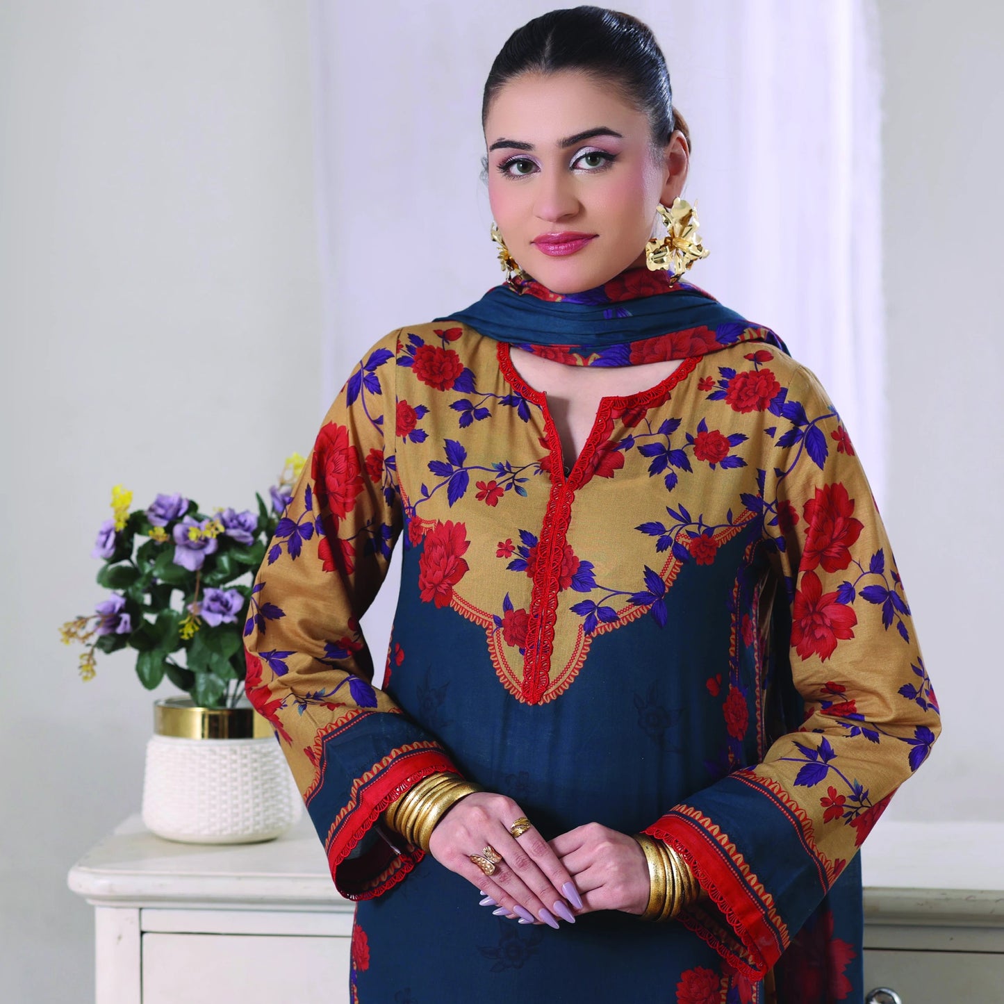 Digital Printed Lawn 3PC-ZR183