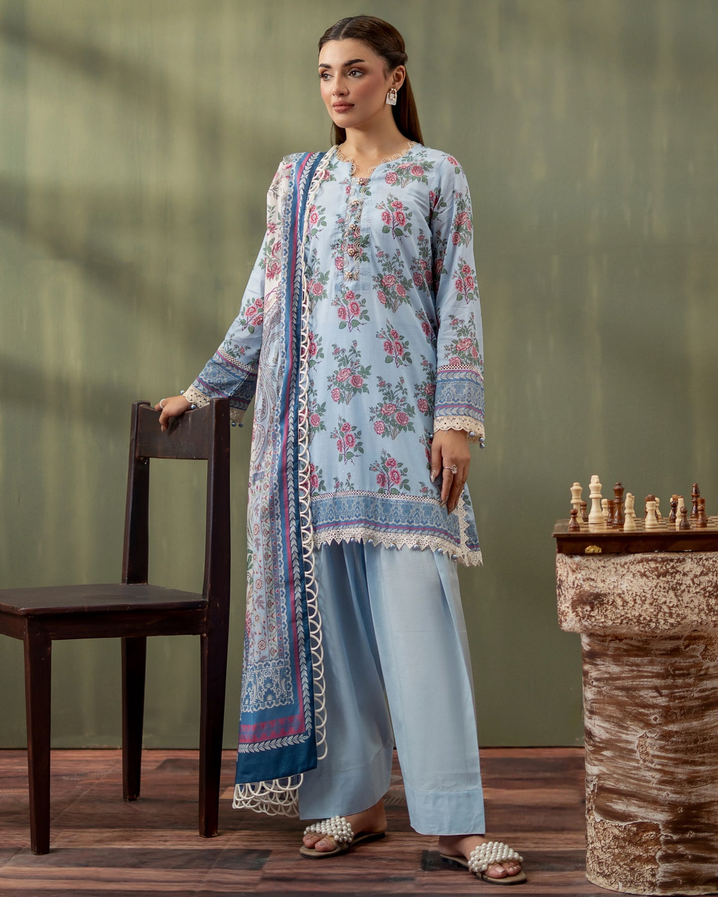 Premium Printed Lawn 3PC-ZR026