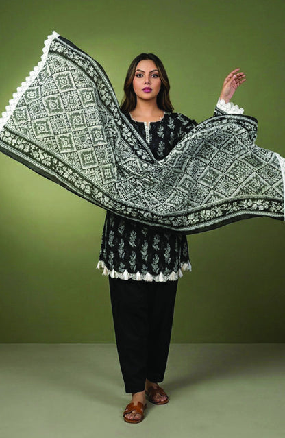 Digital Printed Lawn 3 PC Suit-ZR127