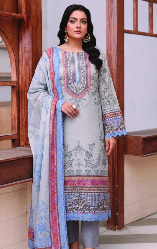 Digital Printed Lawn 3PC Suit-ZR192