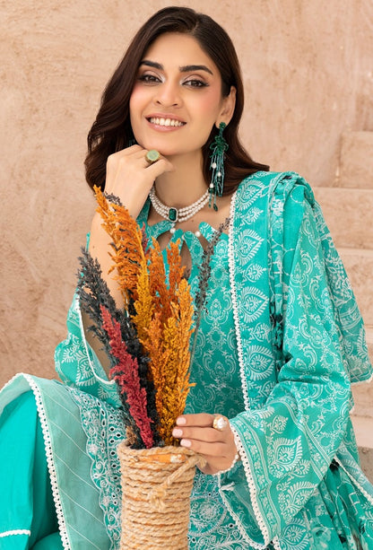 Embroidered Lawn 3PC Suit-ZR055