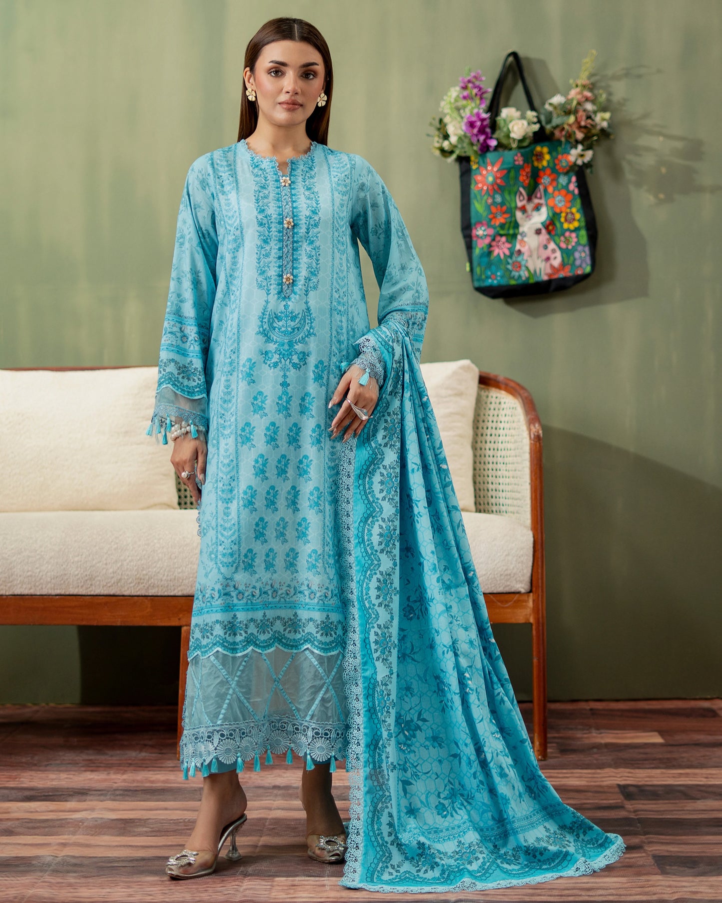 Premium Printed Lawn 3PC-ZR025