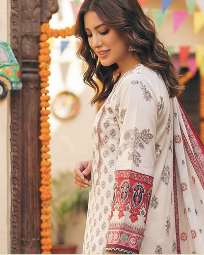 Printed Lawn 3PC-ZR049