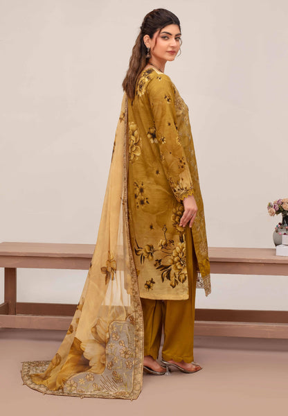 Embroidered Lawn 3PC Suit-ZR142
