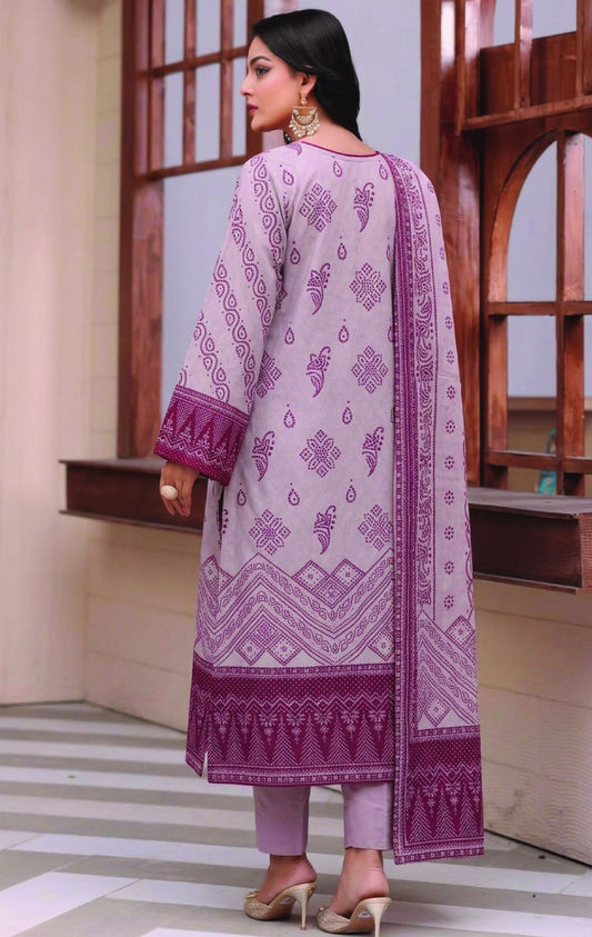 Digital Printed Lawn 3PC Suit-ZR195