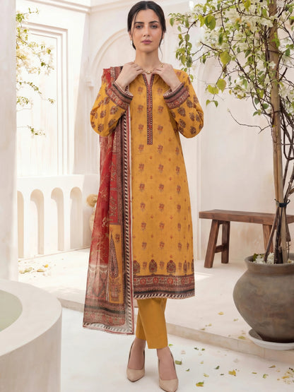 Printed Lawn 3PC-ZR038