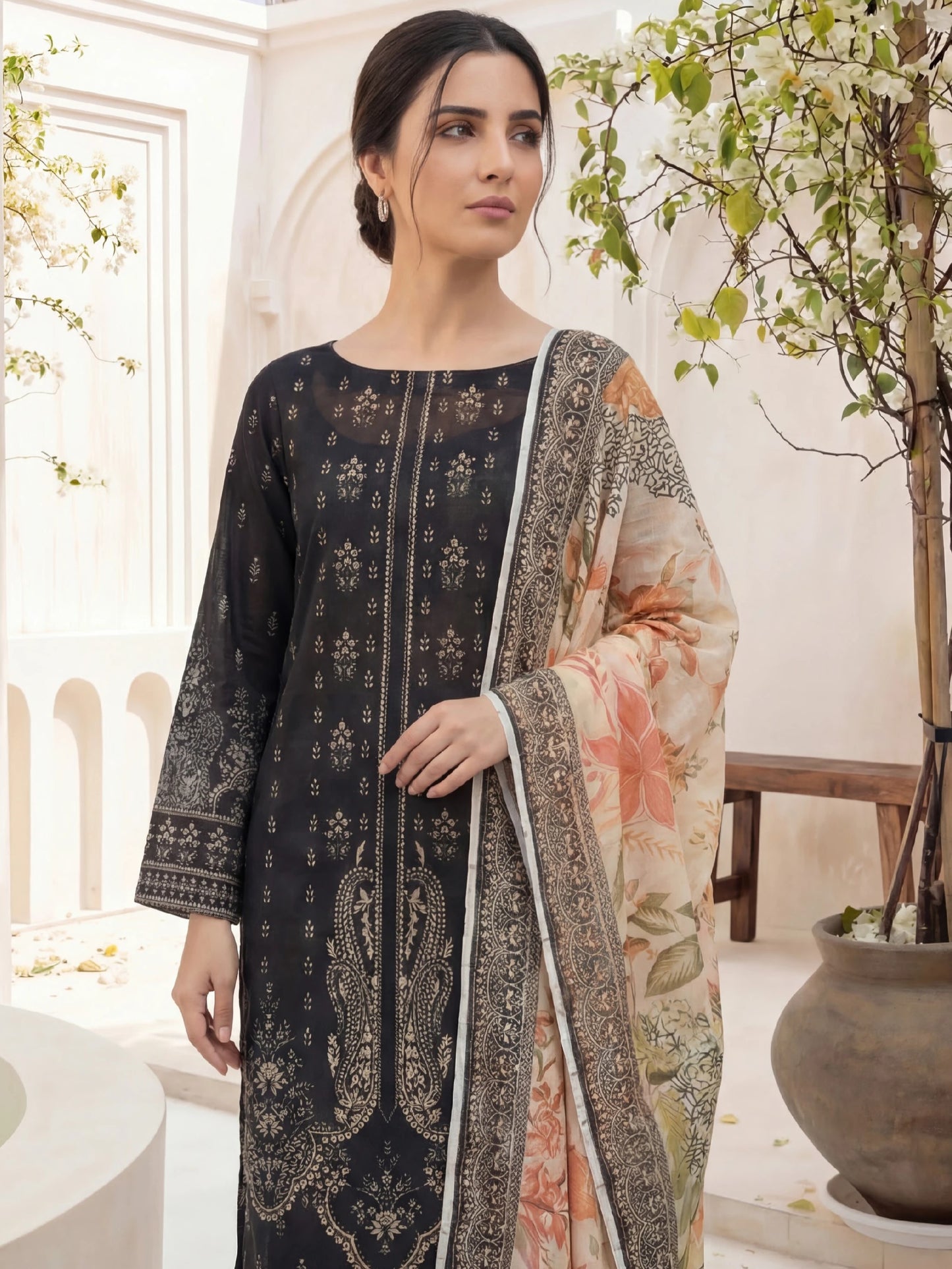 Printed Lawn 3PC-ZR036