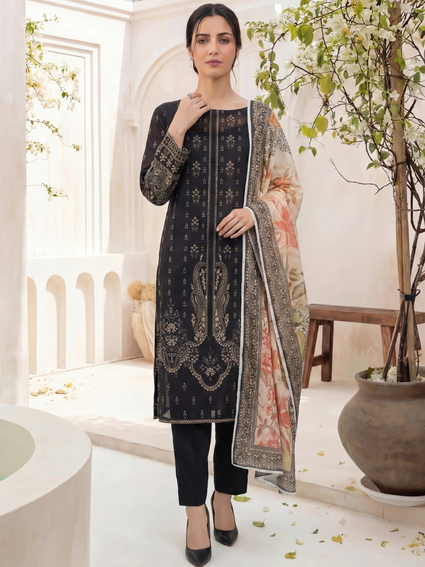Printed Lawn 3PC-ZR036