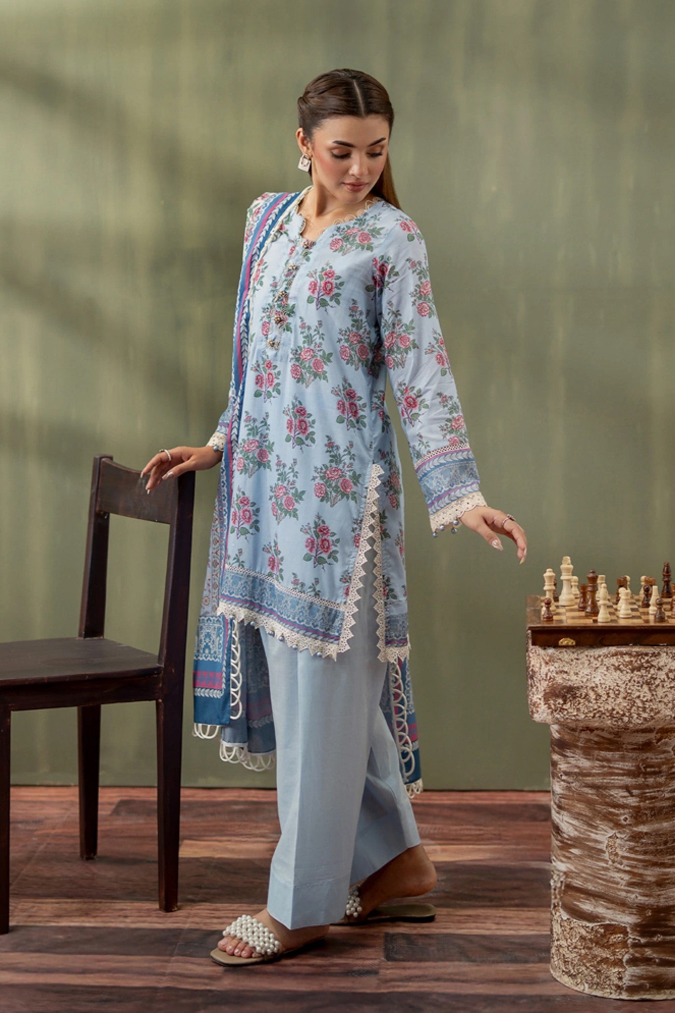 Premium Printed Lawn 3PC-ZR026