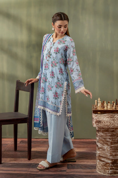 Premium Printed Lawn 3PC-ZR026