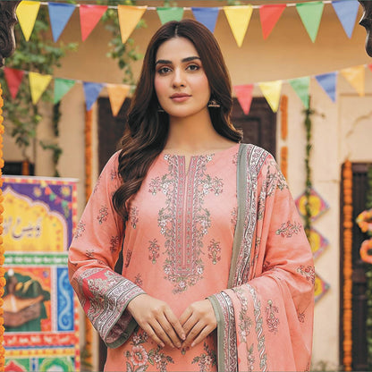 Printed Lawn 3PC-ZR051