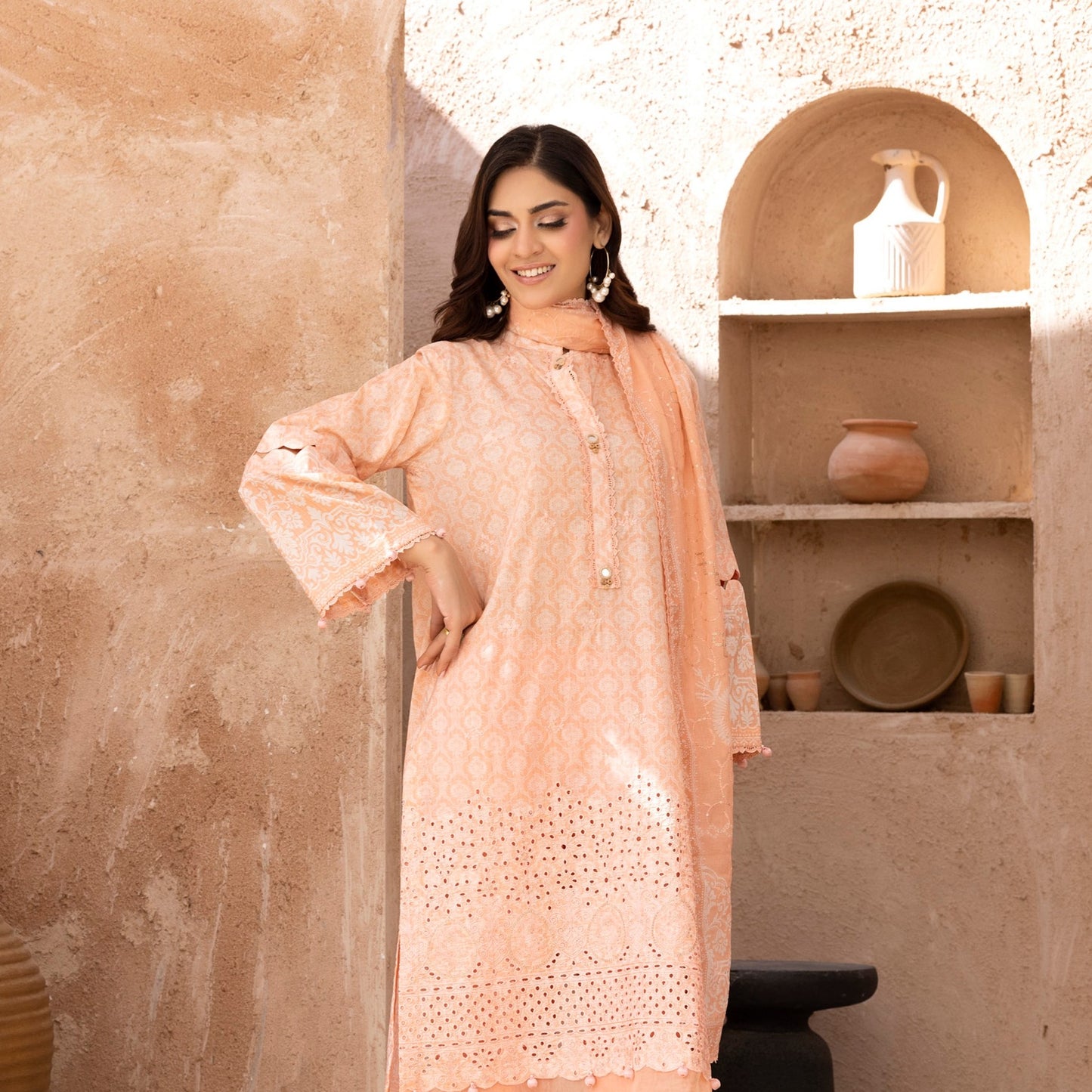 Embroidered Lawn 3PC Suit-ZR056